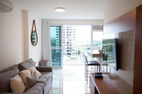 Apartamento Completo em Ilha Pura ao lado do Rio Centro e Parque dos Atletas